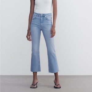Zara Cropped Flare Jeans